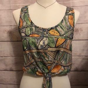 🚫 Tropical print crop top